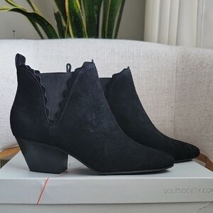 Sole Society Women's Black Ankle Boots